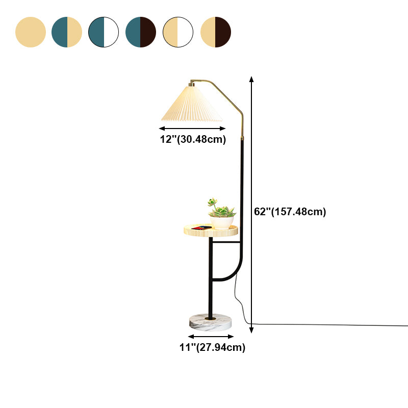 Contemporary Style Cone Shape Floor Lamp Metal 1 Light Floor Lighting