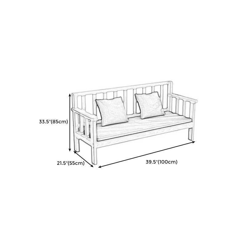 Eingebrauchter Armsofa mit hellgrauen Polsterung 22 "breit 33" breit