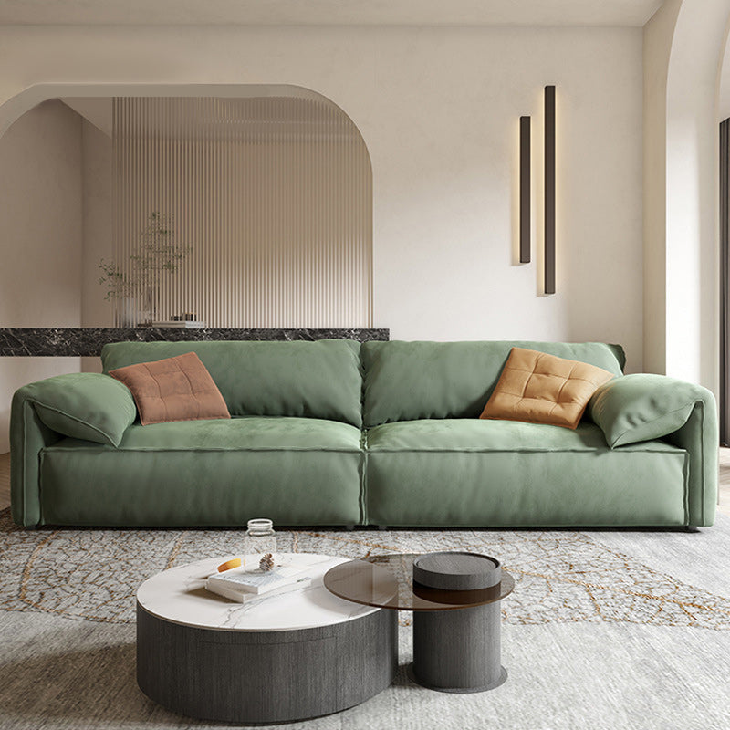 Down Fill Cushions Living Room Standard Green Contemporary Seating