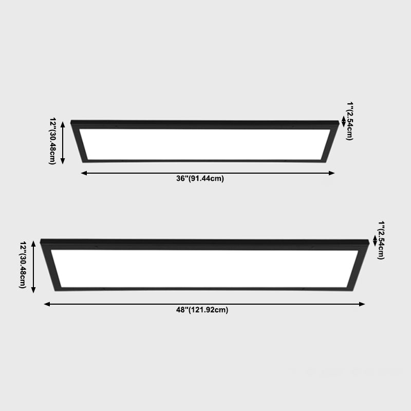 Lámpara de techo LED de forma rectangular de aluminio moderno 1 soporte de altura de luz para pasillo de corredor