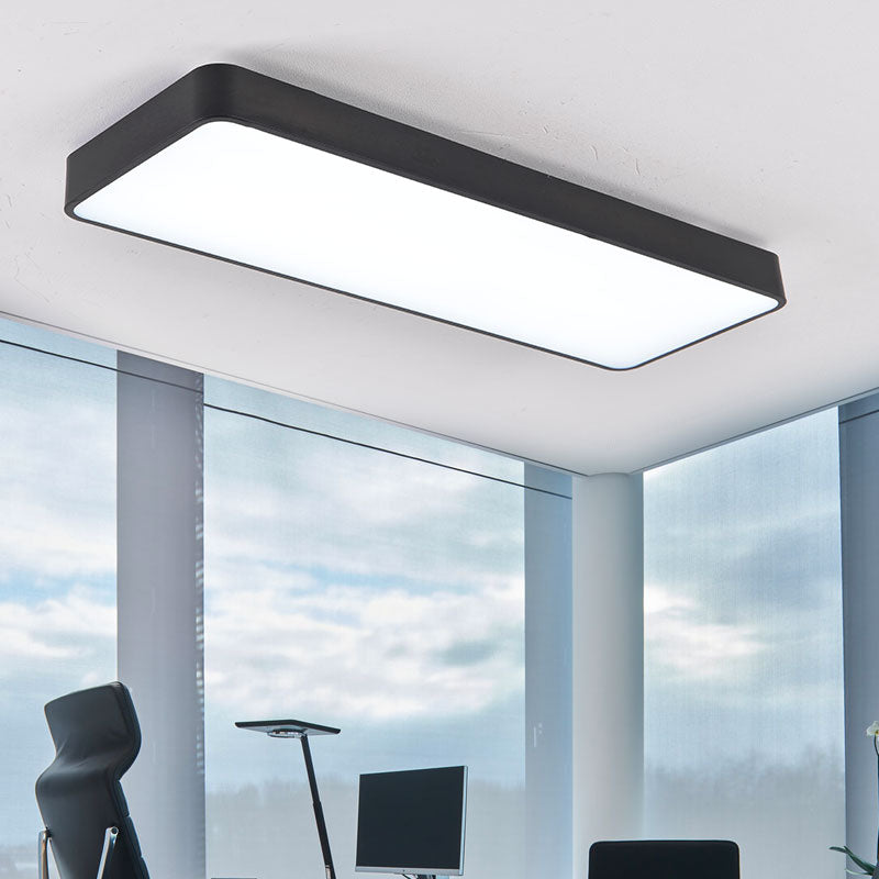 Lámpara de techo LED de forma rectangular de aluminio moderno 1 Montaje de altura de luz para estudio