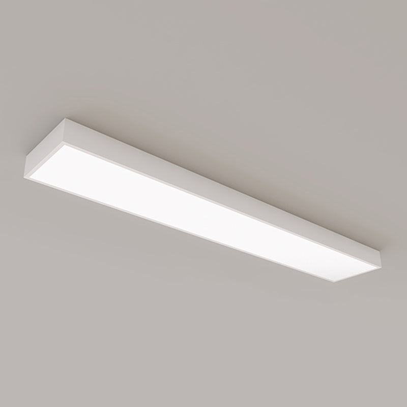 Rectangle Shape LED Ceiling Lamp Modern Iron 1 Light Flush Mount for Clothing Store