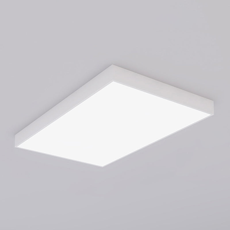 Rectangle Shape LED Ceiling Lamp Modern Iron 1 Light Flush Mount for Clothing Store