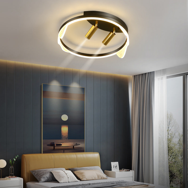 Nordic Round Shape Ceiling Light 3 Lights Flush Mount Light for Bedroom