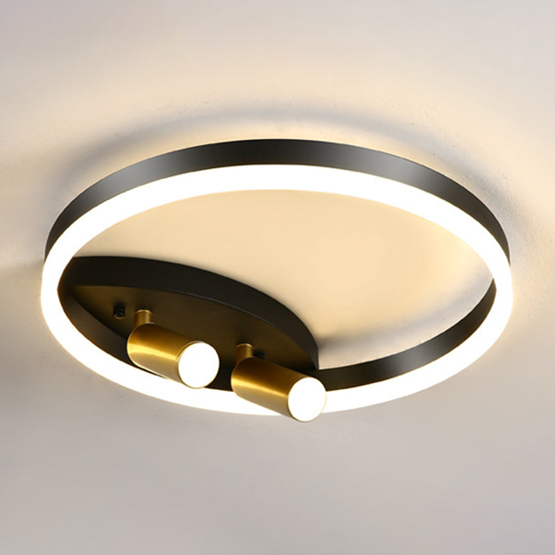 Nordic Round Shape Ceiling Light 3 Lights Flush Mount Light for Bedroom