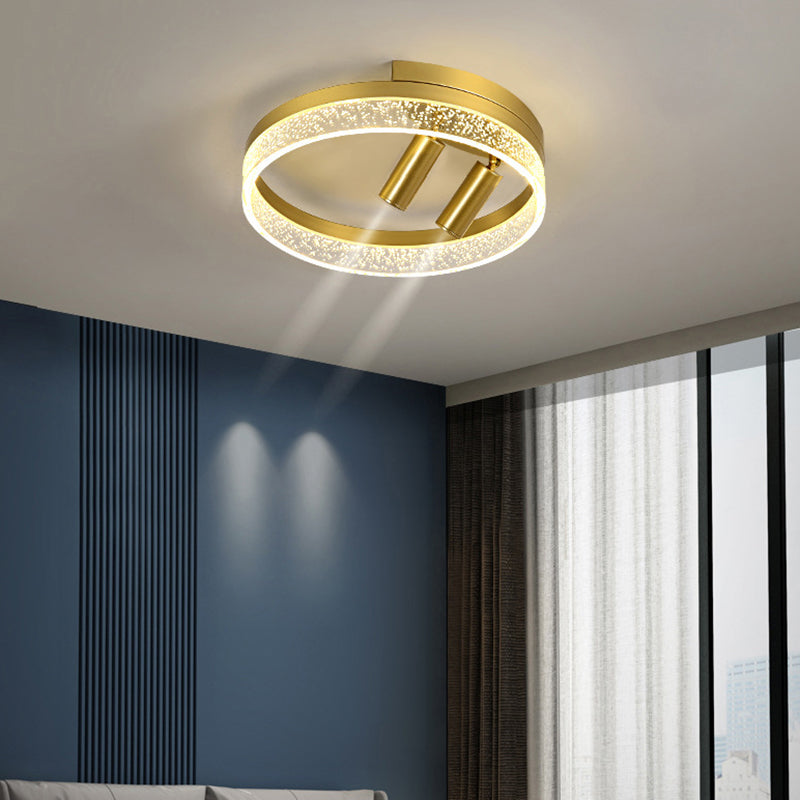 Nordic Round Shape Ceiling Light 3 Lights Flush Mount Light for Bedroom