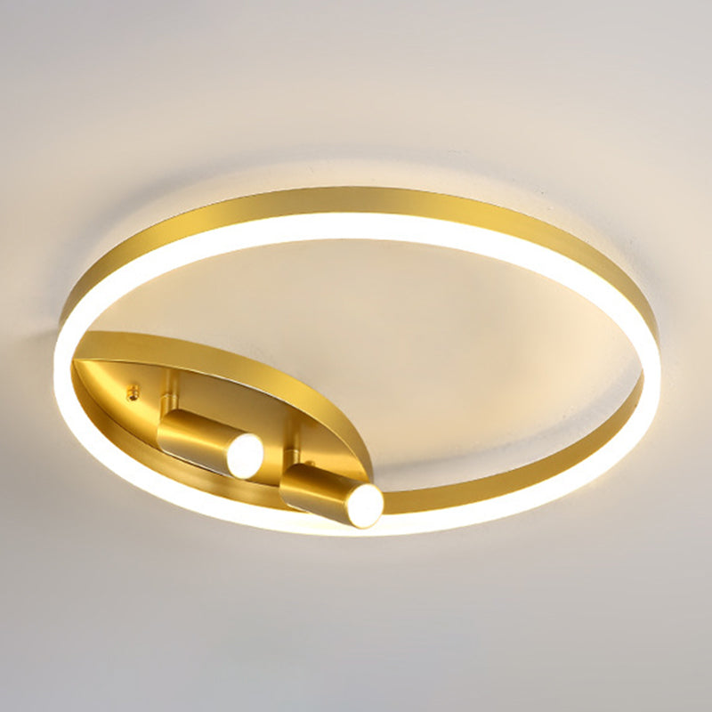 Nordic Round Shape Ceiling Light 3 Lights Flush Mount Light for Bedroom