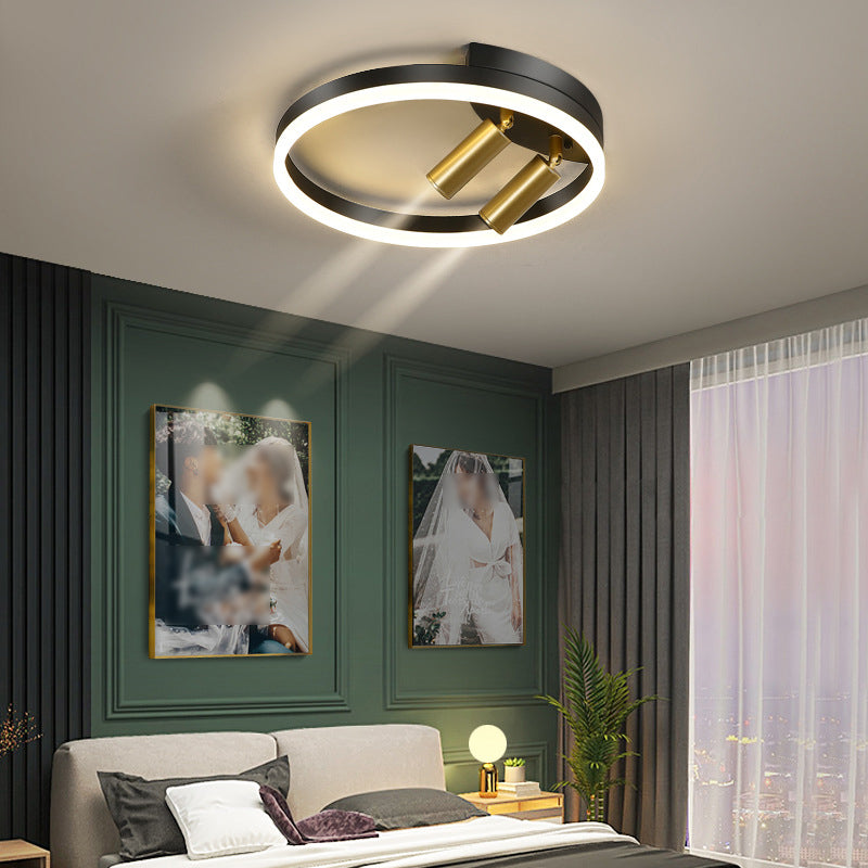 Nordic Round Shape Ceiling Light 3 Lights Flush Mount Light for Bedroom