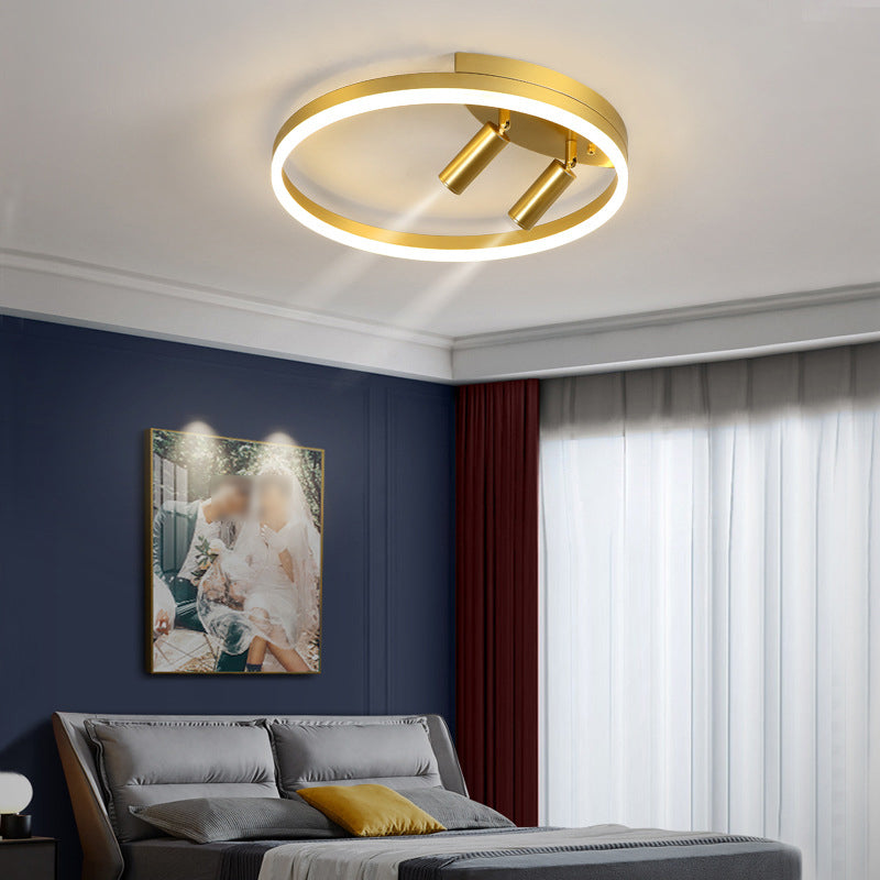 Nordic Round Shape Ceiling Light 3 Lights Flush Mount Light for Bedroom