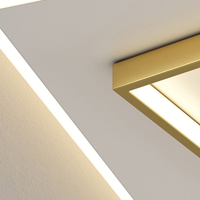 Lampada a soffitto a forma quadrata in stile moderno in metallo 2 illuminazione a soffitto per sala da pranzo