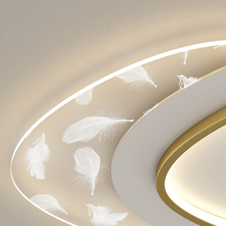 Lampada a soffitto a forma di geometria in stile moderno Metal 2 illuminazione a soffitto per sala da pranzo