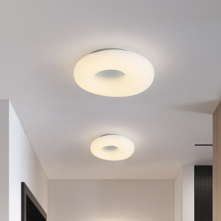 Lampada del soffitto a forma di cerchio in stile moderno 1 Metal 1 Luce Luce per soggiorno per soggiorno