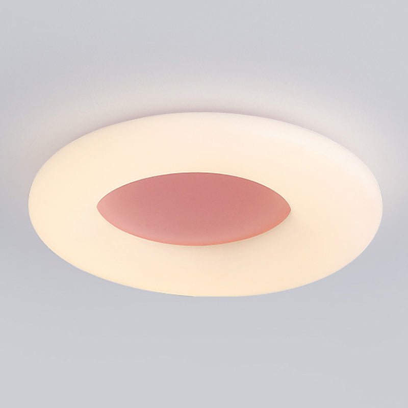 Lampada del soffitto a forma di cerchio in stile moderno 1 Metal 1 Luce Luce per soggiorno per soggiorno