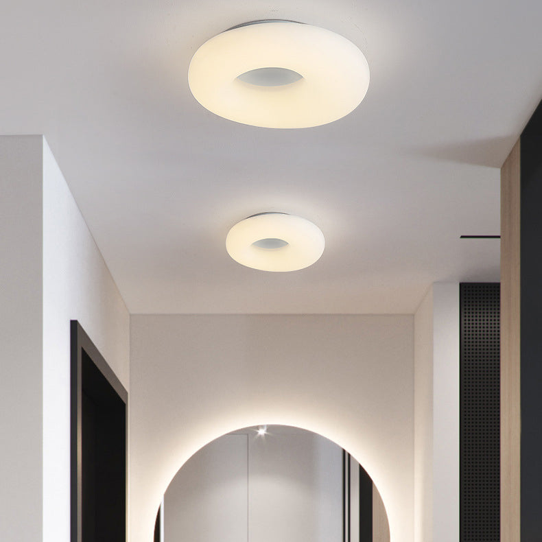 Lampada del soffitto a forma di cerchio in stile moderno 1 Metal 1 Luce Luce per soggiorno per soggiorno