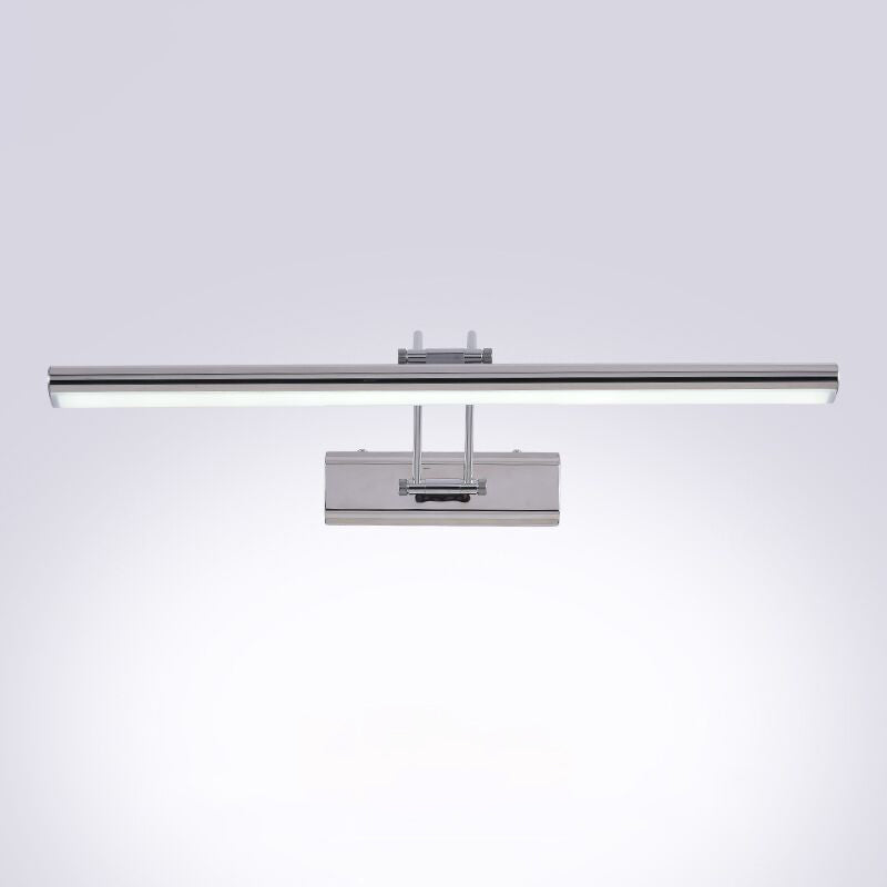 Lineaire vorm Modern ijdelheid licht metaal 1 licht LED spiegellicht voor badkamer in zilver