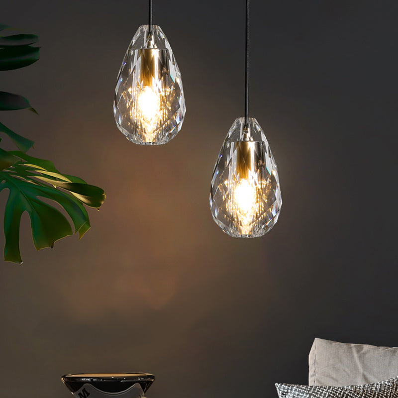 Modern Simple Hanging Light Creative Crystal Pendant Lighting Fixture