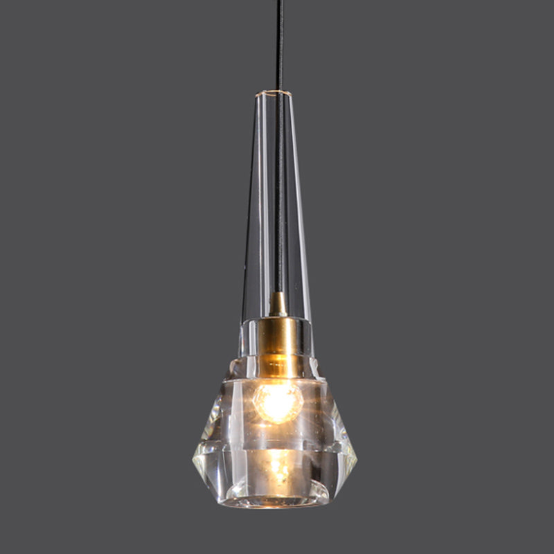 Modern Simple Hanging Light Creative Crystal Pendant Lighting Fixture