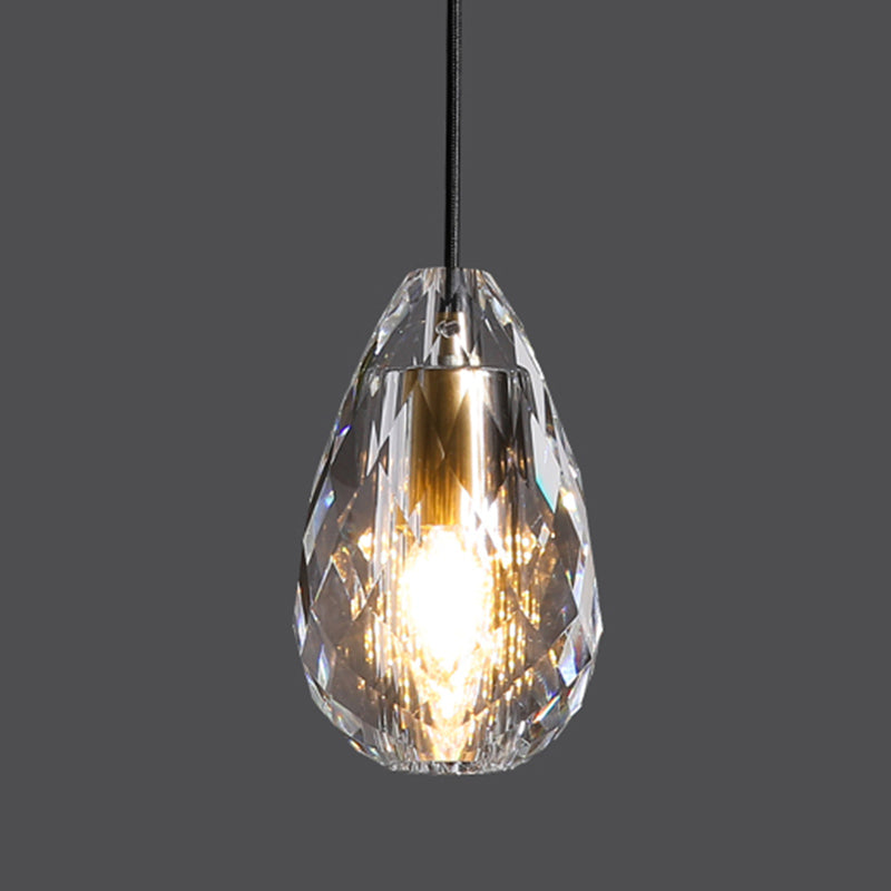 Modern Simple Hanging Light Creative Crystal Pendant Lighting Fixture