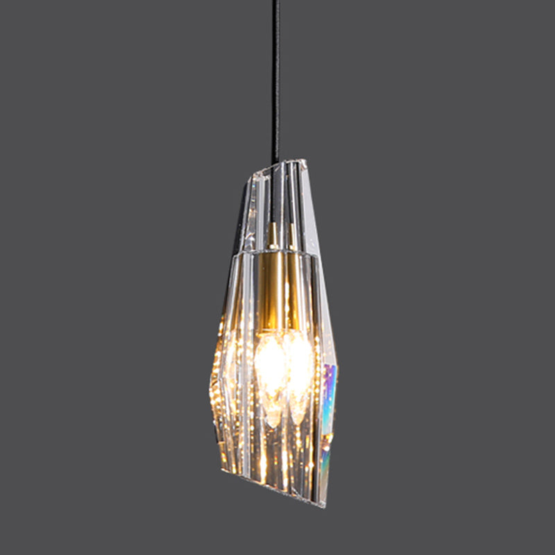 Modern Simple Hanging Light Creative Crystal Pendant Lighting Fixture