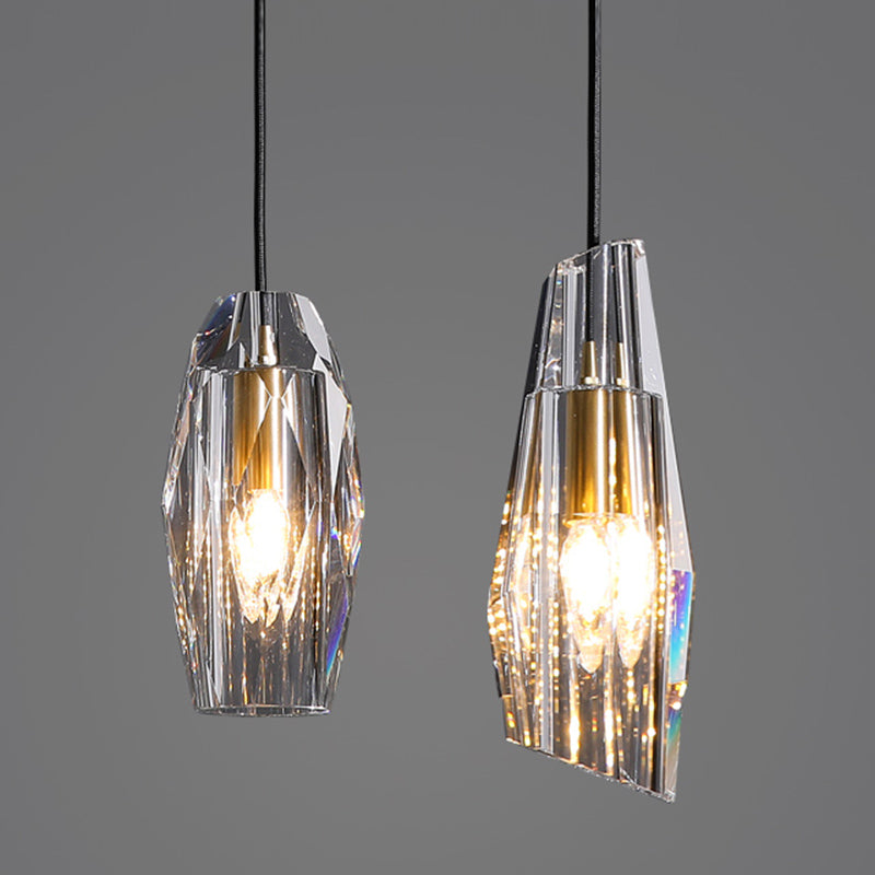 Modern Simple Hanging Light Creative Crystal Pendant Lighting Fixture