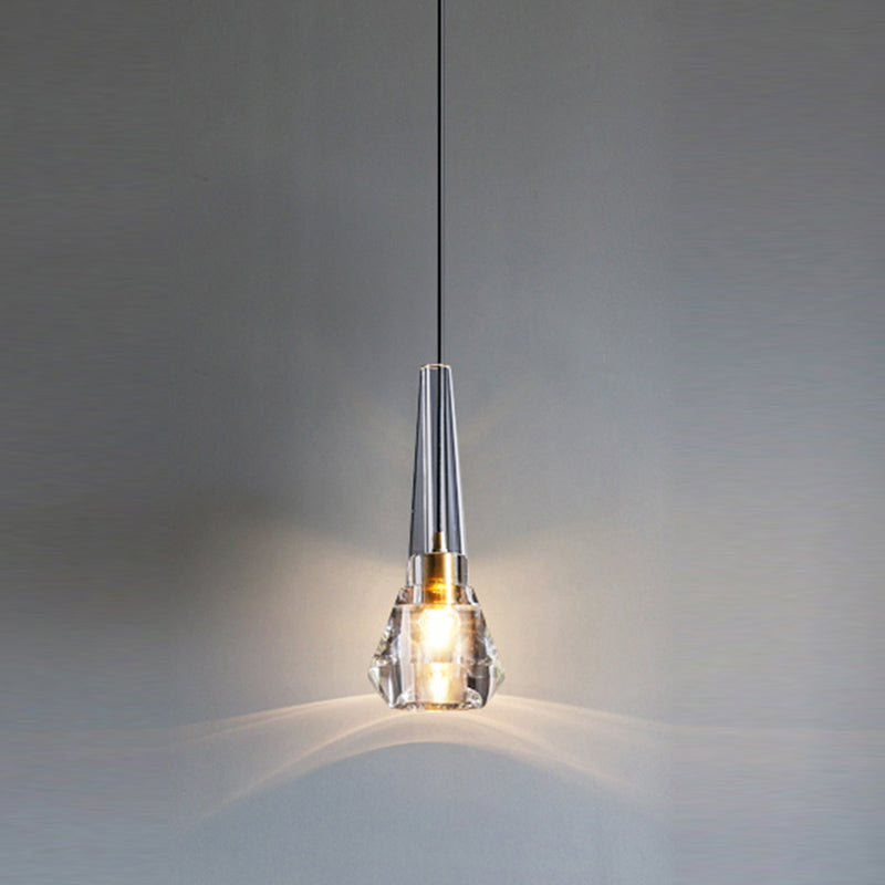 Modern Simple Hanging Light Creative Crystal Pendant Lighting Fixture