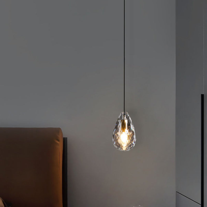 Modern Simple Hanging Light Creative Crystal Pendant Lighting Fixture