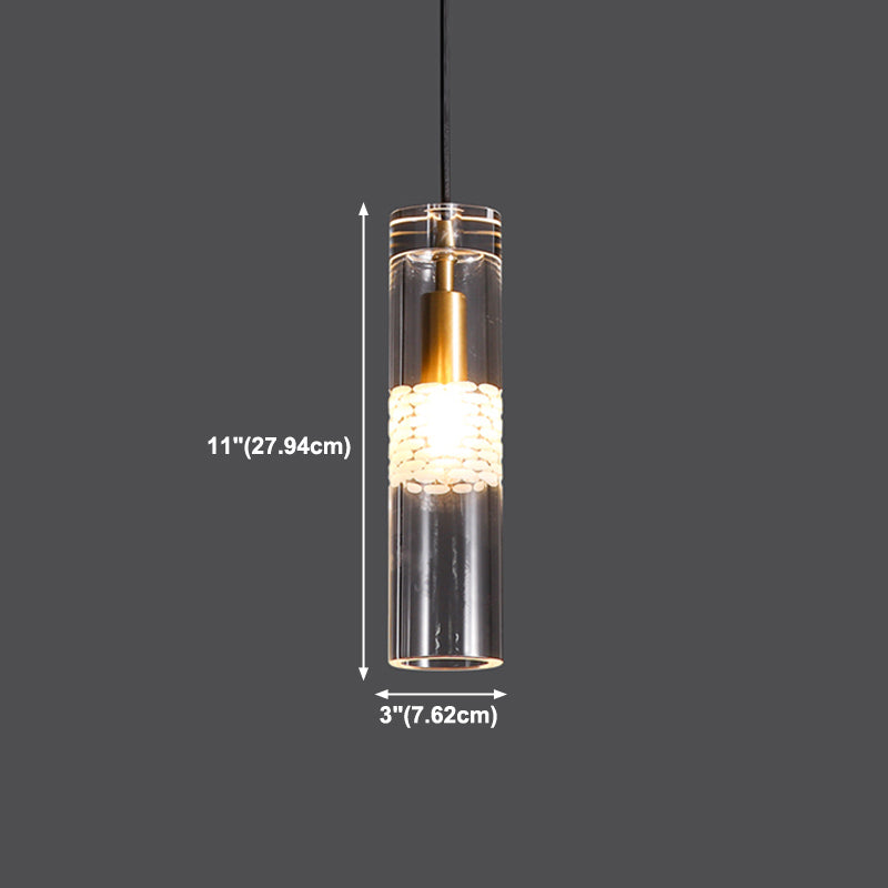 Modern Simple Hanging Light Creative Crystal Pendant Lighting Fixture