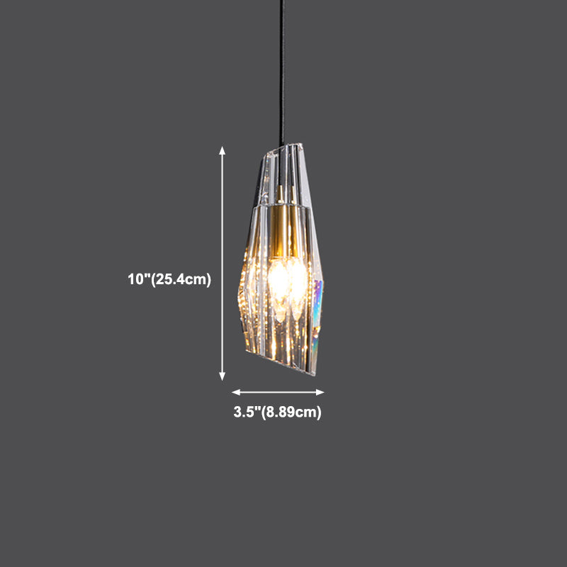 Modern Simple Hanging Light Creative Crystal Pendant Lighting Fixture