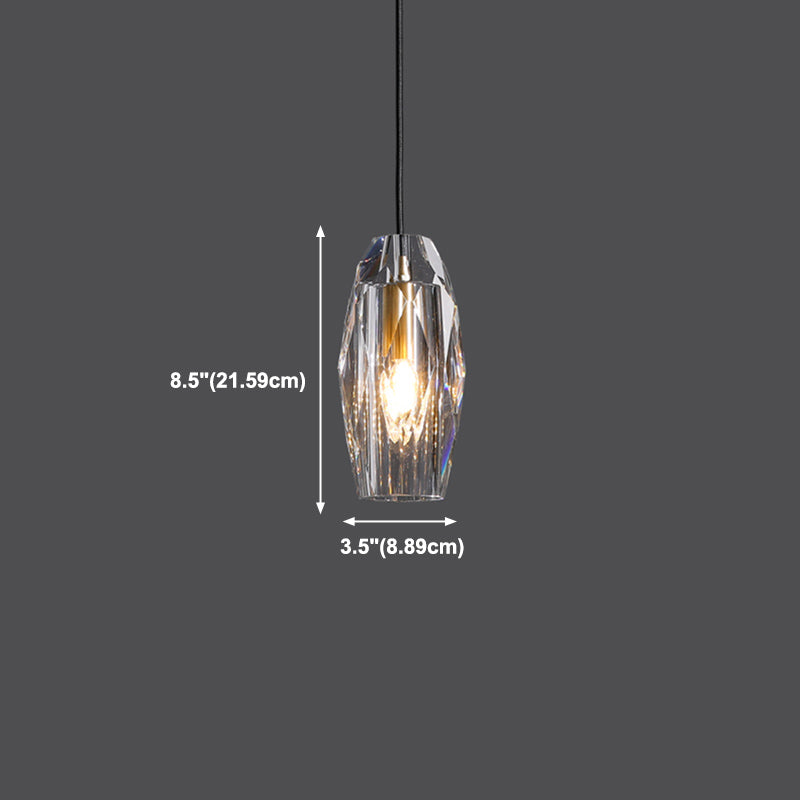 Modern Simple Hanging Light Creative Crystal Pendant Lighting Fixture