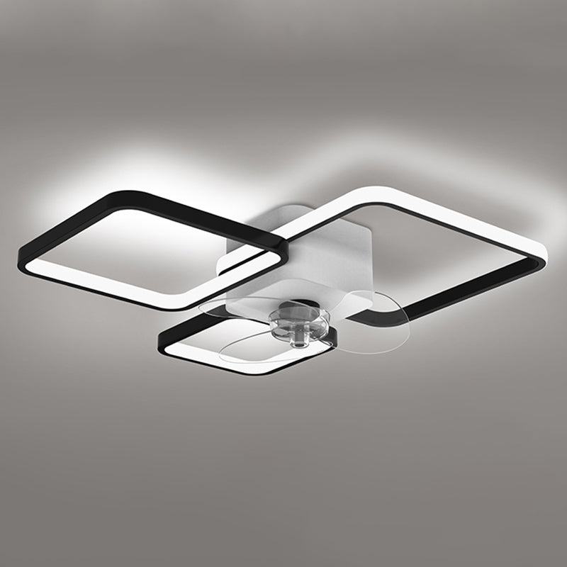 Ceiling Fan Light Modern Style LED Ceiling Light Fixture for Bedroom