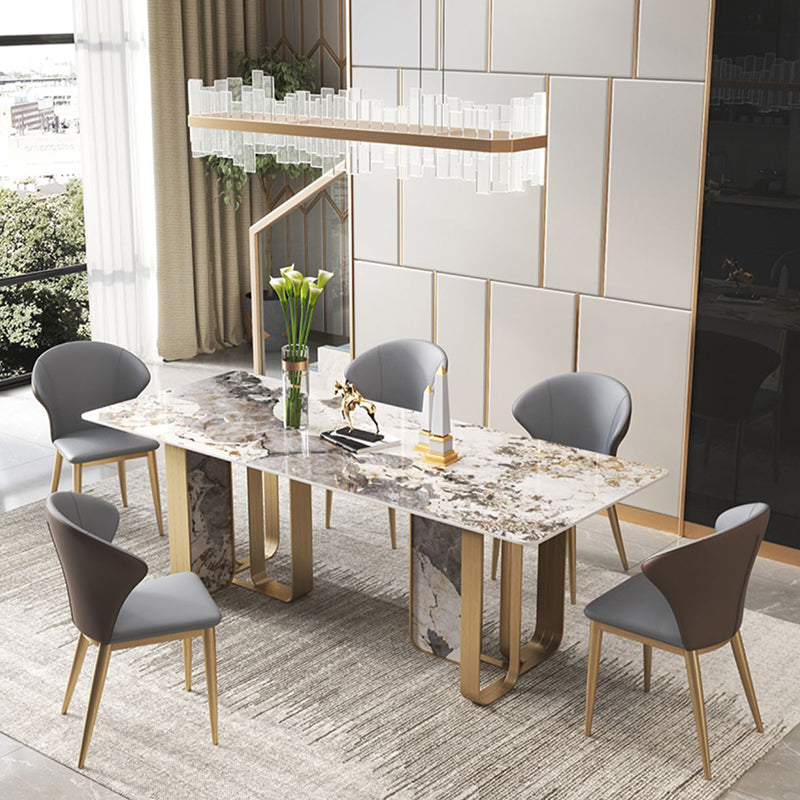 Glam 1/3/4/5/6/7/8/9 Pieces Dinette Set Sintered Stone Dining Room Set