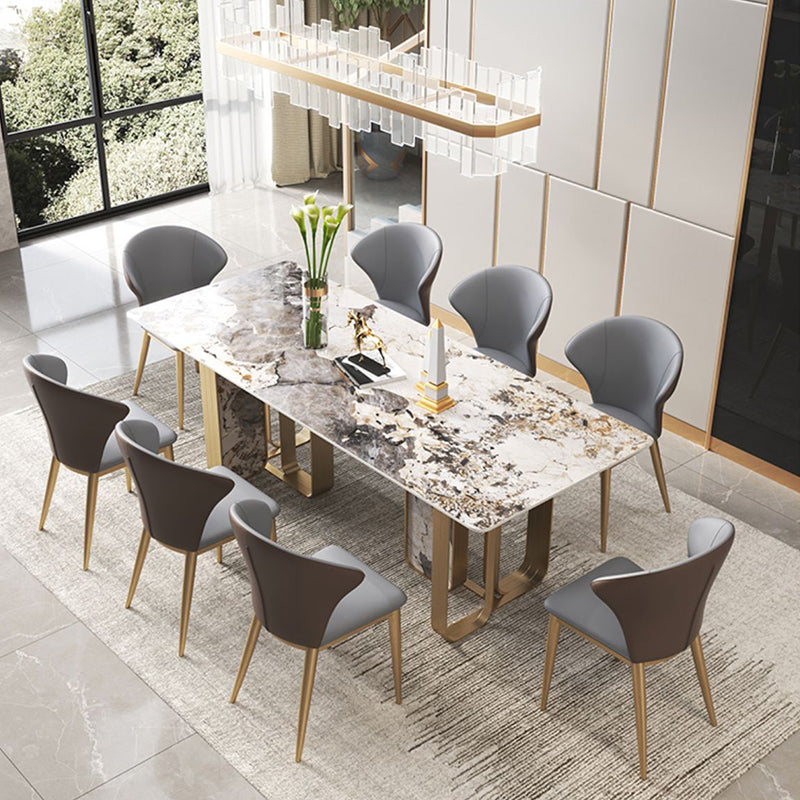 Glam 1/3/4/5/6/7/8/9 Pieces Dinette Set Sintered Stone Dining Room Set