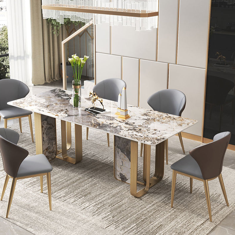 Glam 1/3/4/5/6/7/8/9 Pieces Dinette Set Sintered Stone Dining Room Set