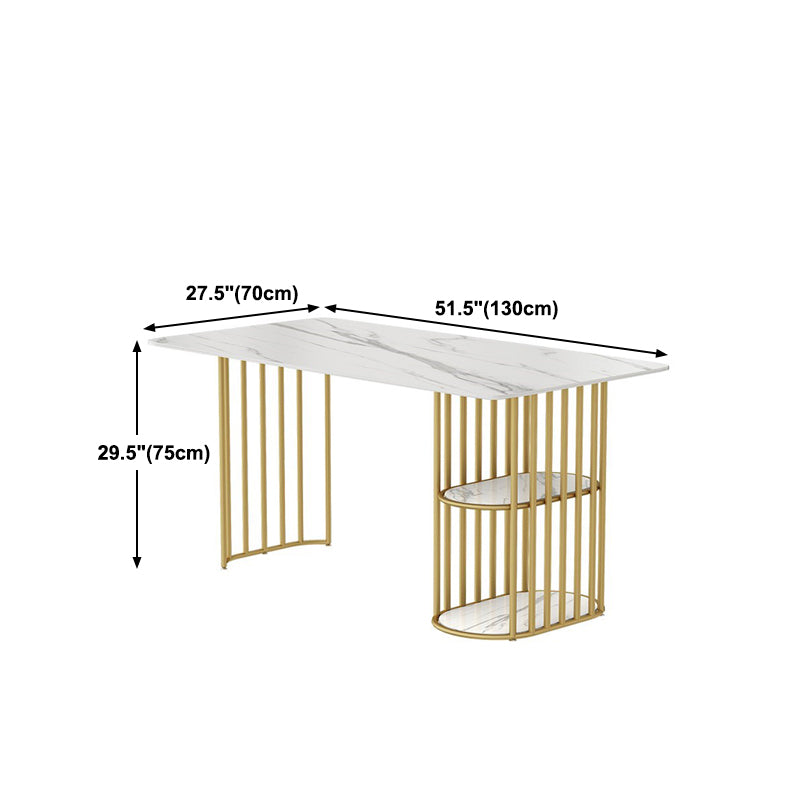 Glam 1/2/5 Pieces Dining Set Rectangle Stone Dining Table Set for Kitchen