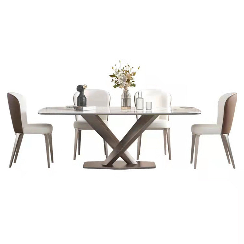 Modern 1/2/5/7 Pieces Dinette Set Sintered Stone Dining Table Set