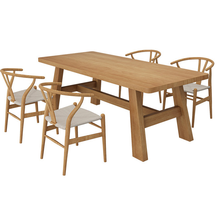 Modern 1/2/5/7 Pieces Dining Sets Solid Wood Dining Table and Chairs