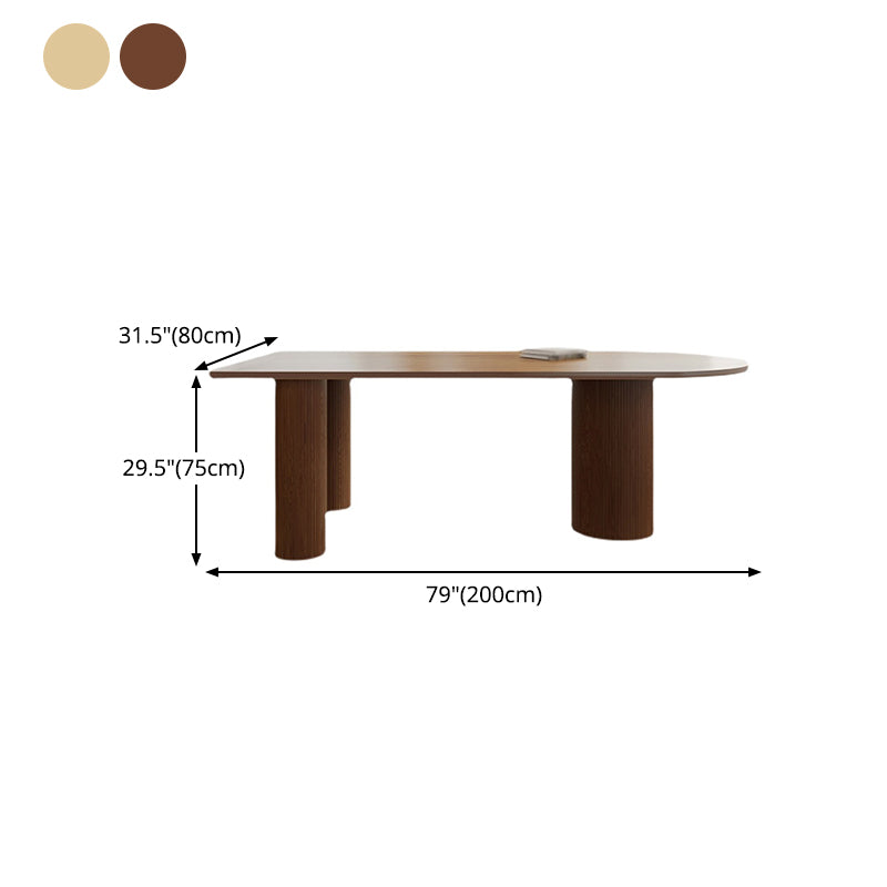 Modern Solid Wood Dining Table 3 Legs  Dining Table for Home Use