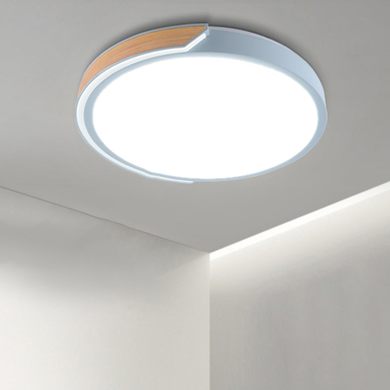 Moderne stijl cirkelvorm plafond licht metaal 1 licht plafondverlichting voor slaapkamer