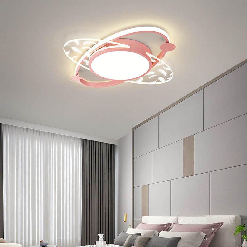 Modern Style Geometry Shape Ceiling Light Metal 1 Light Ceiling Lighting for Dining Room