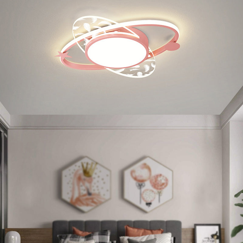 Modern Style Geometry Shape Ceiling Light Metal 1 Light Ceiling Lighting for Dining Room