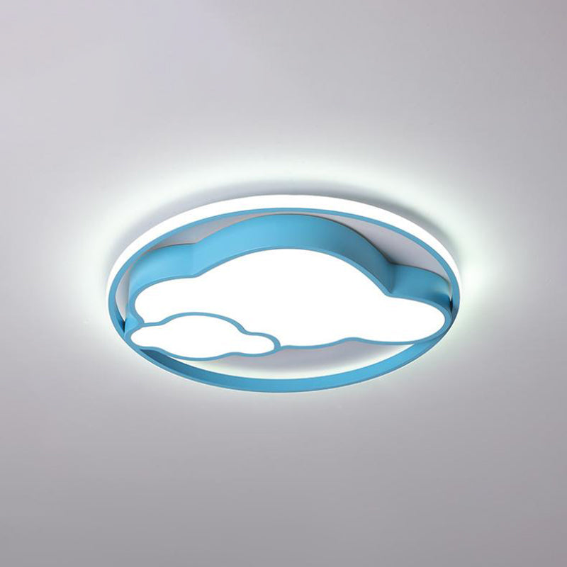 Metal Round Shape Flush Plafond Light Kid Style 2 LICTES