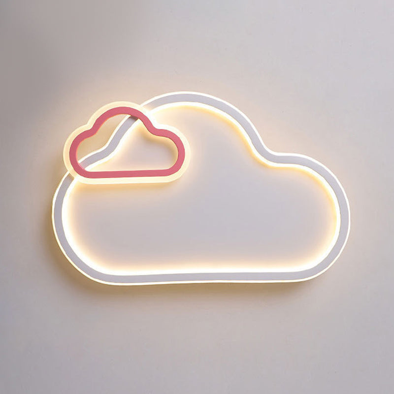 Luminaire à chasse d'eau contemporain Métalle de plafond monture pour la chambre des enfants