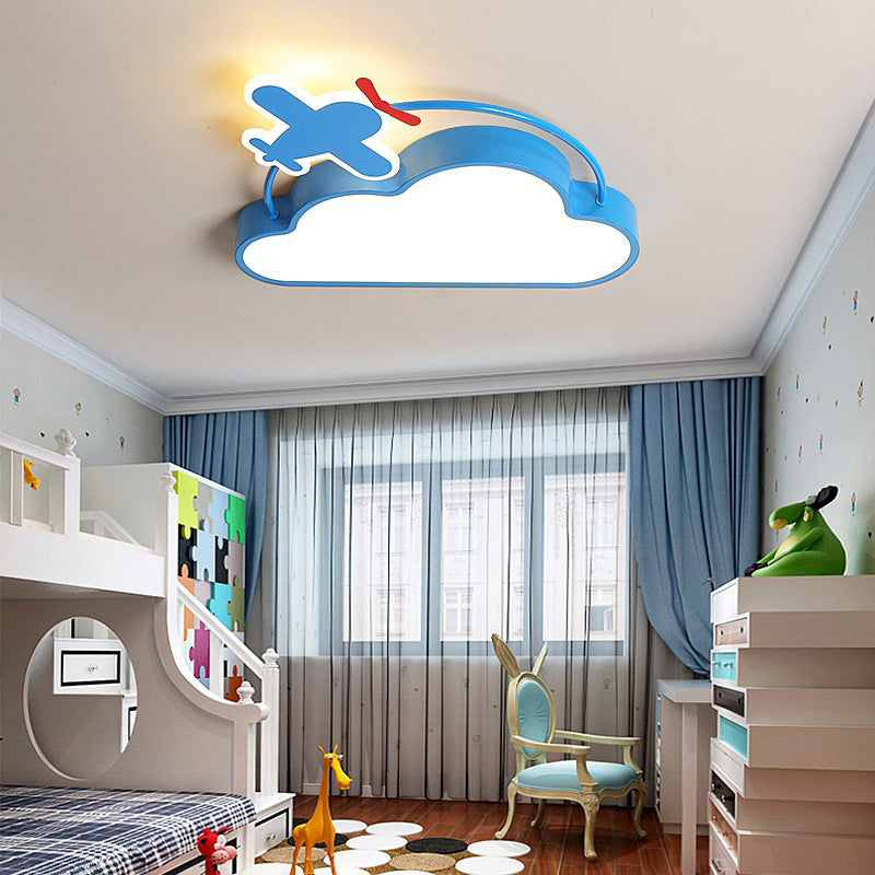 Contemporary Flush Light Fixture Metal Flush Mount Ceiling Fixture for Children's Room