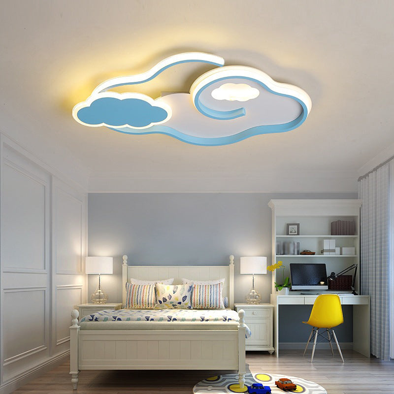 Contemporary Flush Light Fixture Metal Flush Mount Ceiling Fixture for Children's Room