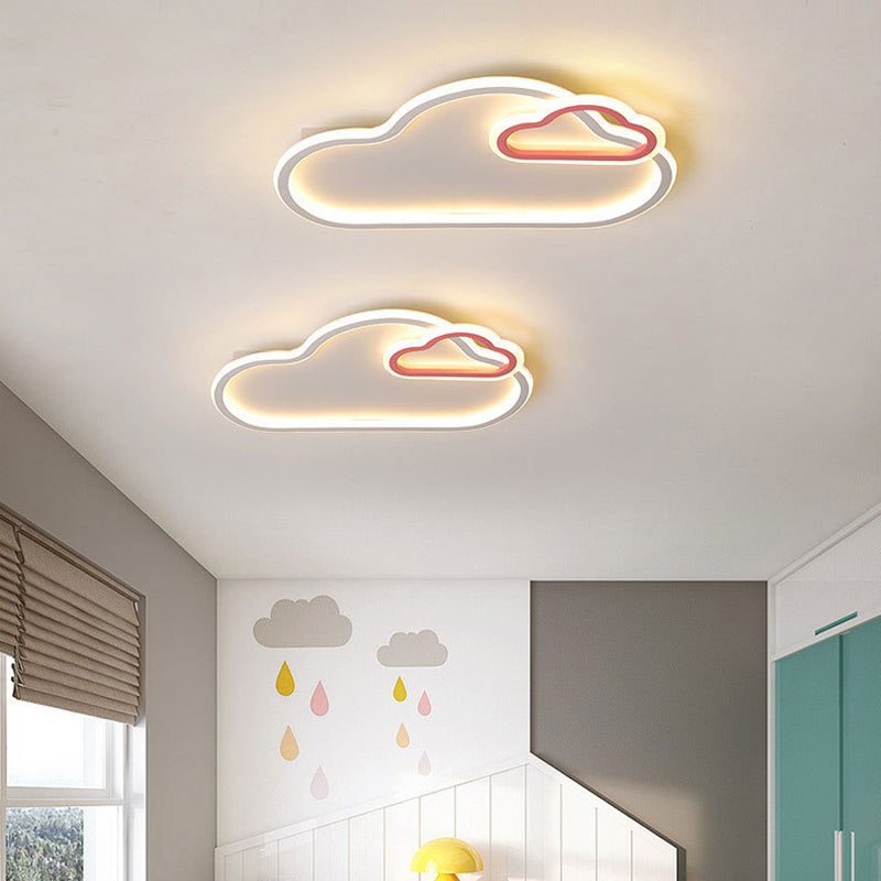 Contemporary Flush Light Fixture Metal Flush Mount Ceiling Fixture for Children's Room