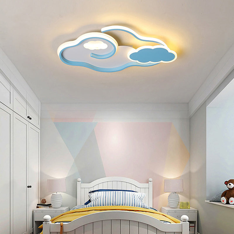 Contemporary Flush Light Fixture Metal Flush Mount Ceiling Fixture for Children's Room