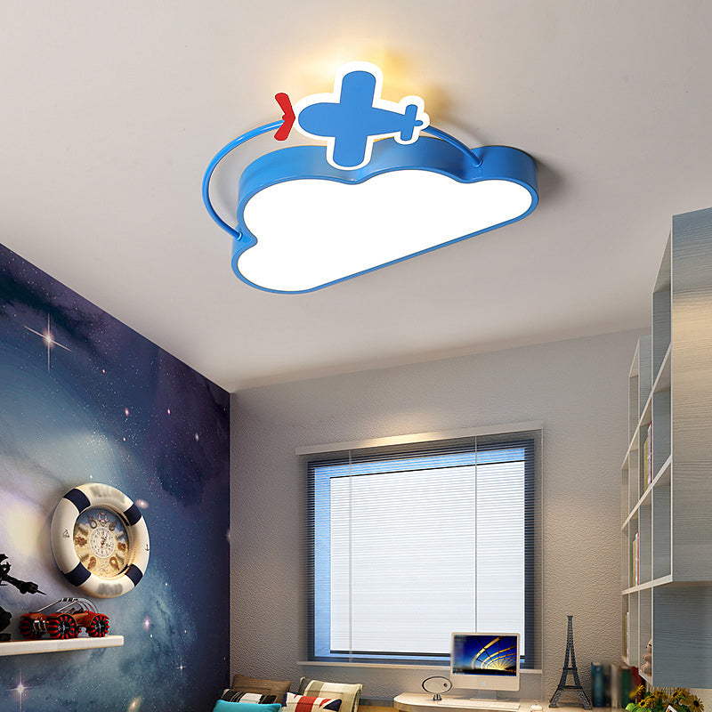 Contemporary Flush Light Fixture Metal Flush Mount Ceiling Fixture for Children's Room