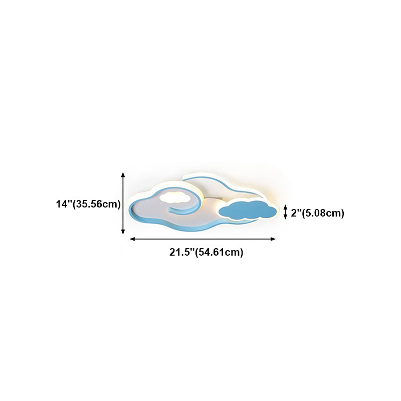 Zeitgenössische Flush -Leuchten Metall Flush Mount Decke für Kinderzimmer