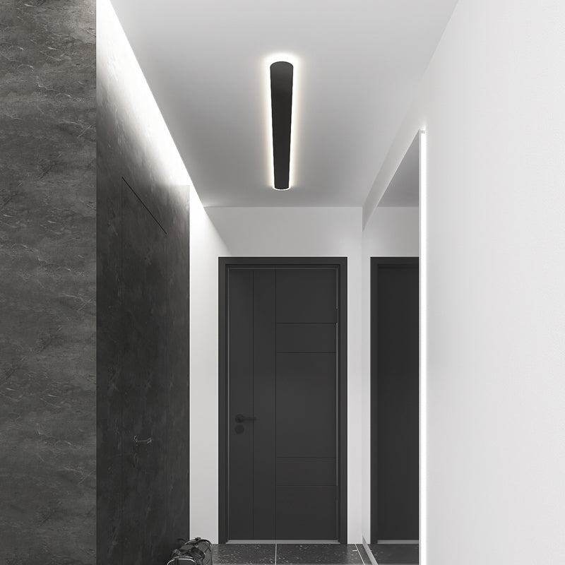 Metal Linear Forme Flush plafonnier style moderne 1 lumière luminaire de plafond luminaires