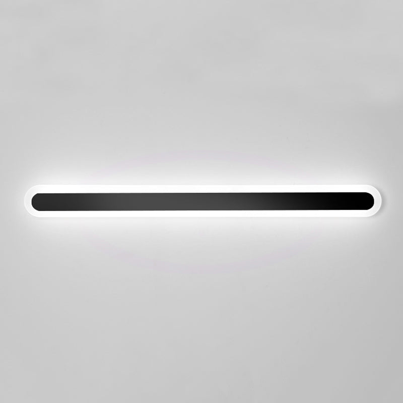 Metal Linear Shape Flush Ceiling Light Modern Style 1 Light Flush Ceiling Light Fixtures